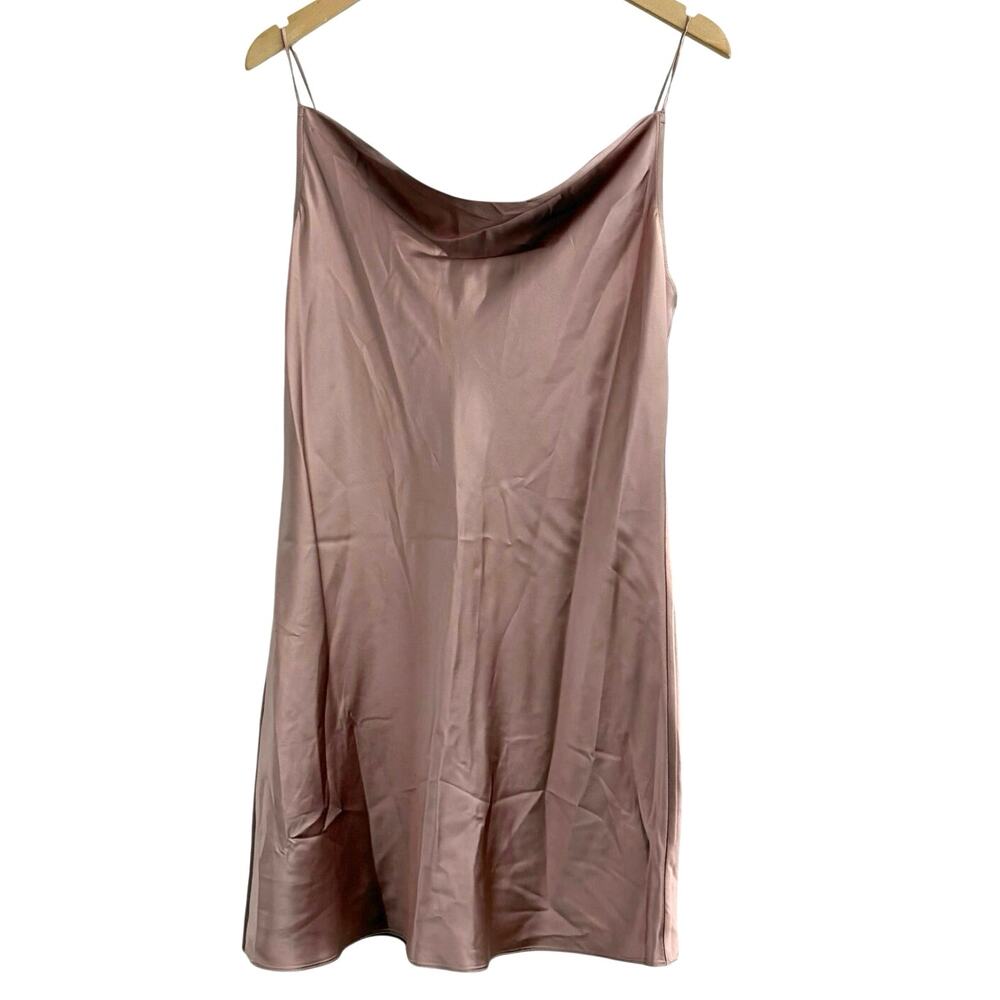 Fleur Du Mal Silk Cowl Neck Slip Dress Womens Sz Large Lingerie Luxury Coquette